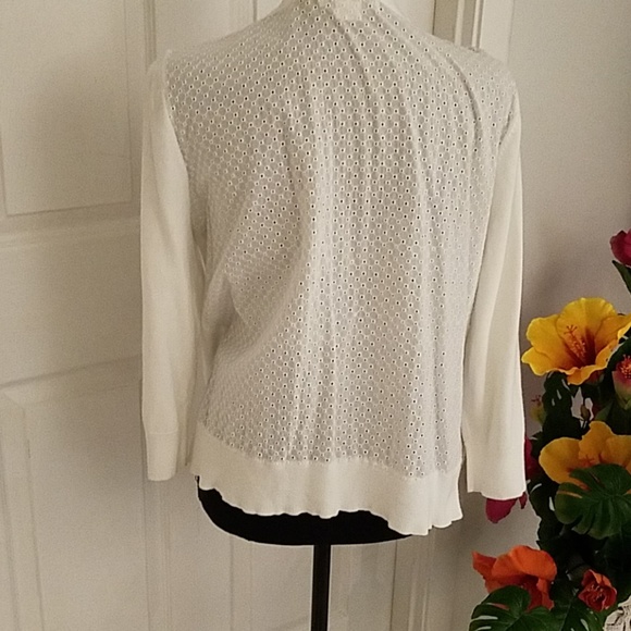 Liz Claiborne White Sweater Size XL - Picture 2 of 5